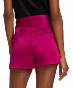 Alice + Olivia Cady High-Waist Satin Shorts -Alice + Olivia Sales unnamed file 1506