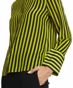 Alice + Olivia Willa Striped Silk Blouse 12 Alice + Olivia Willa Striped Silk Blouse -Alice + Olivia Sales unnamed file 1514