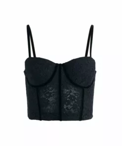 Alice + Olivia Lorette Bustier Crop Top