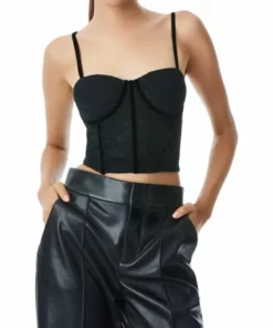 Alice + Olivia Lorette Bustier Crop Top -Alice + Olivia Sales unnamed file 1518