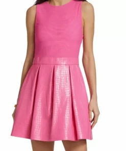 Alice + Olivia Chara Croc-Embossed Party Dress -Alice + Olivia Sales unnamed file 1551