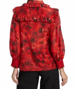Alice + Olivia Bette Floral Silk & Cotton Blouse -Alice + Olivia Sales unnamed file 1604