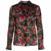 Alice + Olivia Eloise Silk-Blend Floral Blouse