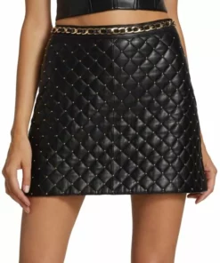 Alice + Olivia Riley Vegan Leather Miniskirt -Alice + Olivia Sales unnamed file 162
