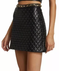 Alice + Olivia Riley Vegan Leather Miniskirt -Alice + Olivia Sales unnamed file 163