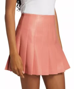 Alice + Olivia Carter Vegan Leather Pleated Miniskirt -Alice + Olivia Sales unnamed file 1645
