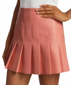 Alice + Olivia Carter Vegan Leather Pleated Miniskirt -Alice + Olivia Sales unnamed file 1647