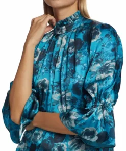 Alice + Olivia Launa Floral Bell-Sleeve Blouse -Alice + Olivia Sales unnamed file 1668