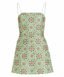 Alice + Olivia Lawrence Embroidered Minidress