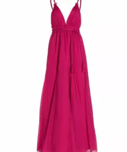 Alice + Olivia Carisa Belted V-Neck Ball Gown Rose -Alice + Olivia Sales unnamed file 1679