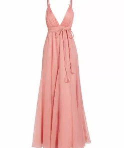 Alice + Olivia Carisa Belted V-Neck Ball Gown Rose -Alice + Olivia Sales unnamed file 1680