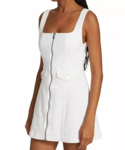 Alice + Olivia Thersa Zip-Front Denim Minidress -Alice + Olivia Sales unnamed file 1684