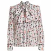 Alice + Olivia Jeannie Tieneck Silk Blouse