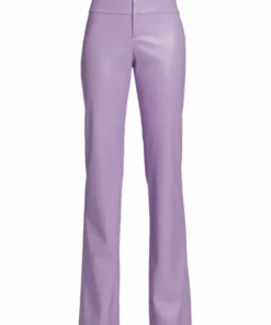 Alice + Olivia Oliva Vegan Leather Boot-Cut Trousers