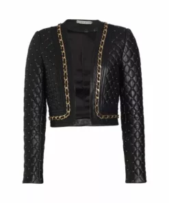 Alice + Olivia Zeta Vegan Leather Jacket