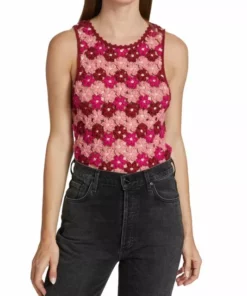 Alice + Olivia Reva Flower Crochet Shell Top -Alice + Olivia Sales unnamed file 1743