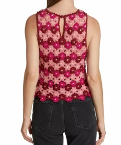 Alice + Olivia Reva Flower Crochet Shell Top -Alice + Olivia Sales unnamed file 1745