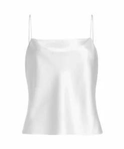 Alice + Olivia Harmon Draped Satin Tank Top Off White -Alice + Olivia Sales unnamed file 1751