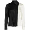 Alice + Olivia Willa Combo Silk Shirt