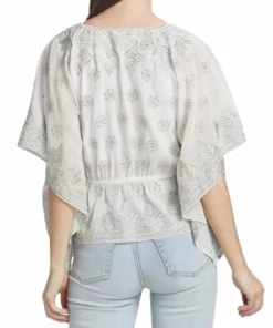 Alice + Olivia Sharita Embroidered Kaftan Top -Alice + Olivia Sales unnamed file 178