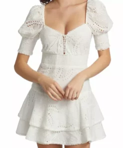 Alice + Olivia Crawford Eyelet Minidress -Alice + Olivia Sales unnamed file 18