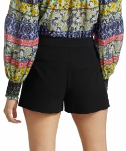 Alice + Olivia Dylan High-Rise Pintucked Shorts -Alice + Olivia Sales unnamed file 1807