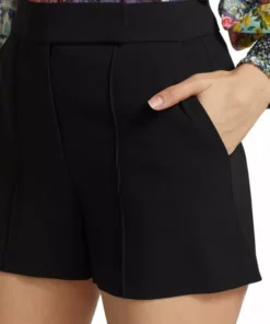 Alice + Olivia Dylan High-Rise Pintucked Shorts -Alice + Olivia Sales unnamed file 1808