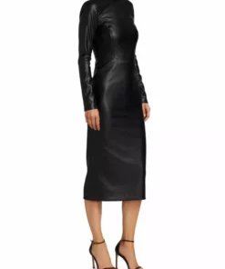 Alice + Olivia Delora Vegan Leather Bodycon Midi Dress -Alice + Olivia Sales unnamed file 1813