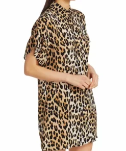 Alice + Olivia Jude Ruffle-Sleeve Leopard Shirtdress -Alice + Olivia Sales unnamed file 1819