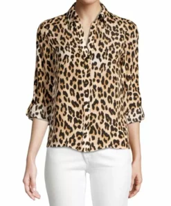 Alice + Olivia Eloise Leopard Print Silk Blouse -Alice + Olivia Sales unnamed file 1825