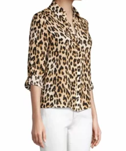 Alice + Olivia Eloise Leopard Print Silk Blouse -Alice + Olivia Sales unnamed file 1826