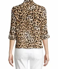 Alice + Olivia Eloise Leopard Print Silk Blouse -Alice + Olivia Sales unnamed file 1827