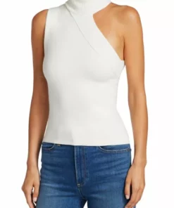 Alice + Olivia Kiki Multi-Stitch Cutout Tank Top Black -Alice + Olivia Sales unnamed file 1832