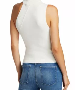 Alice + Olivia Kiki Multi-Stitch Cutout Tank Top Black -Alice + Olivia Sales unnamed file 1833