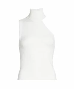 Alice + Olivia Kiki Multi-Stitch Cutout Tank Top Black -Alice + Olivia Sales unnamed file 1836