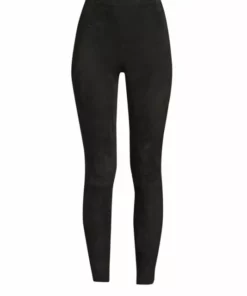 Alice + Olivia Maddox Suede Leggings Black -Alice + Olivia Sales unnamed file 1854