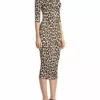 Alice + Olivia Delora Leopard Bodycon Dress