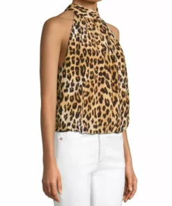 Alice + Olivia Maris Leopard Halterneck Top -Alice + Olivia Sales unnamed file 1870