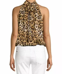 Alice + Olivia Maris Leopard Halterneck Top -Alice + Olivia Sales unnamed file 1871