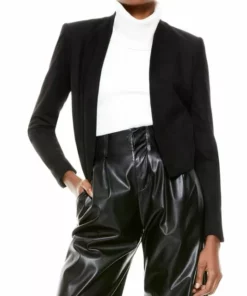 Alice + Olivia Harvey Suede Combo Jacket -Alice + Olivia Sales unnamed file 1890