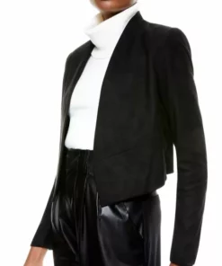Alice + Olivia Harvey Suede Combo Jacket -Alice + Olivia Sales unnamed file 1891