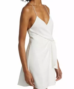 Alice + Olivia Katie Tie Wrap Mini Dress -Alice + Olivia Sales unnamed file 1923