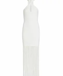 Alice + Olivia Steph Fringe Midi-Dress
