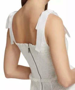 Alice + Olivia Jocelyn Eyelet Cotton Midi-Dress -Alice + Olivia Sales unnamed file 1975