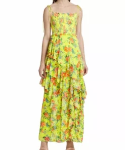 Alice + Olivia Jocelyn Tiered Ruffle Maxi Dress -Alice + Olivia Sales unnamed file 1979