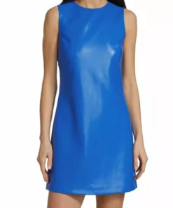 Alice + Olivia Coley Faux Leather A-Line Dress -Alice + Olivia Sales unnamed file 1993