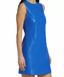Alice + Olivia Coley Faux Leather A-Line Dress -Alice + Olivia Sales unnamed file 1994