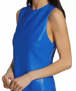 Alice + Olivia Coley Faux Leather A-Line Dress -Alice + Olivia Sales unnamed file 1996