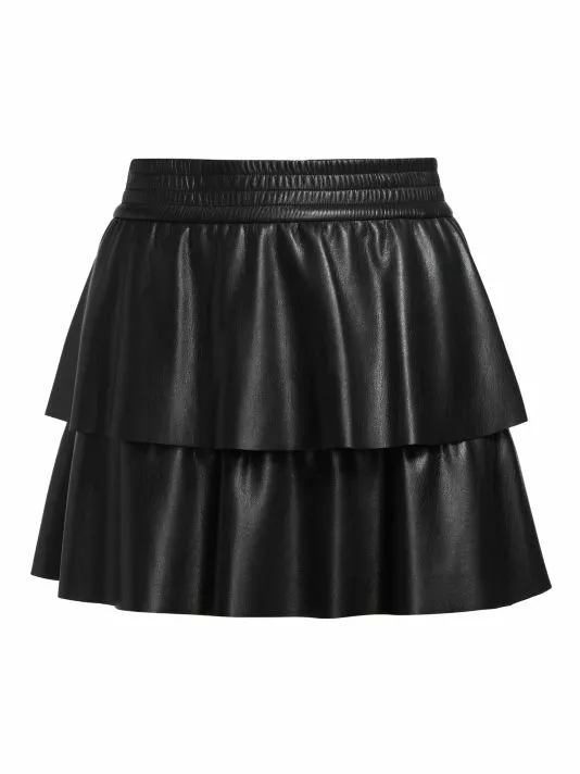 Alice + Olivia Jia Faux Leather Mini Skirt Black 1 Alice + Olivia Jia Faux Leather Mini Skirt Black