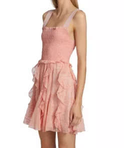 Alice + Olivia Jocelyn Eyelet Ruffle Minidress -Alice + Olivia Sales unnamed file 2054